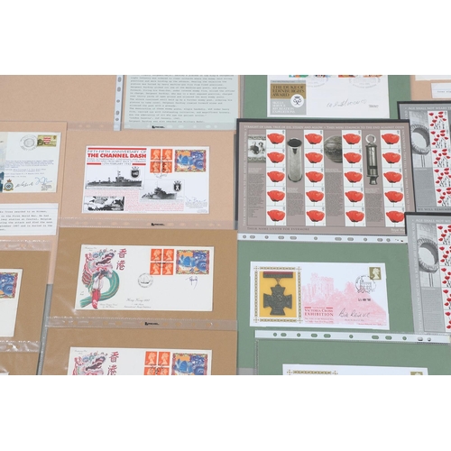 1201 - A LARGE COLLECTION OF MILITARY THEMED POSTAL COVERS, AUTOGRAPHS AND SIMILAR ITEMS. A large collectio... 