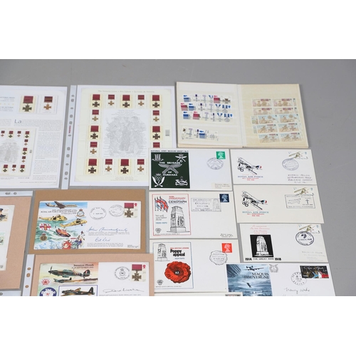 1201 - A LARGE COLLECTION OF MILITARY THEMED POSTAL COVERS, AUTOGRAPHS AND SIMILAR ITEMS. A large collectio... 