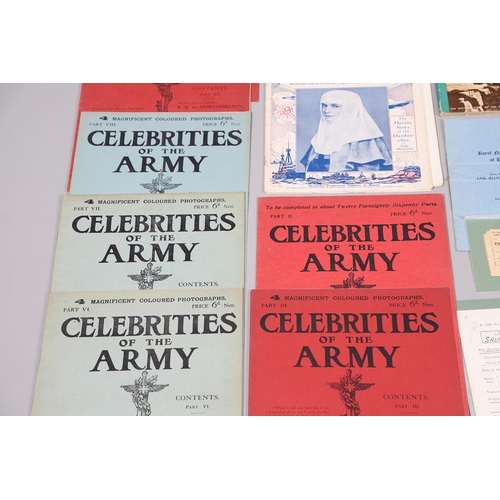 1204 - A COLLECTION OF MILITARY EPHEMERA TO INCLUDE LORD ROBERTS' SIGNATURE. A collection of items includin... 