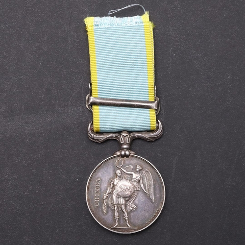 1208 - A CRIMEA MEDAL WITH SEBASTOPOL CLASP. A Crimea War medal 1854-56, an unnamed example with loose Seba... 