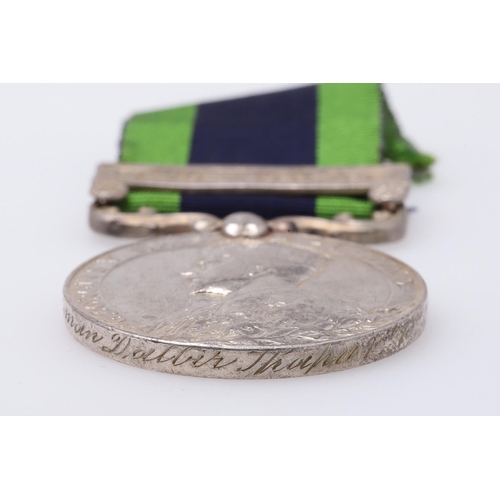 1212 - A GEORGE V INDIA GENERAL SERVICE MEDAL WITH ABOR 1911-12 CLASP TO KING EDWARD'S OWN GOORKHAS. An Ind... 