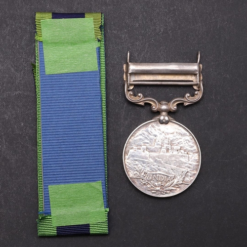 1213 - A GEORGE V INDIA GENERAL SERVICE MEDAL WITH WAZIRISTAN 1919-21 CLASP TO THE QUEEN'S REGIMENT. An Ind... 