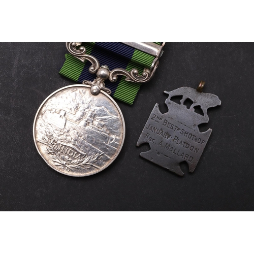 1217 - A GEORGE V INDIA GENERAL SERVICE MEDAL WITH BURMA 1930-32 CLASP TO THE OXFORD AND BUCKS LIGHT INFANT... 