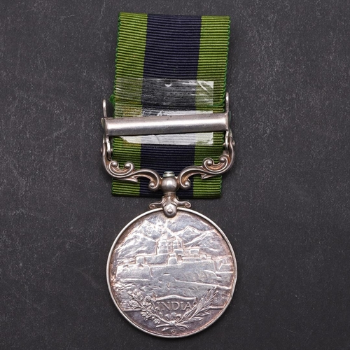 1219 - AN GEORGE V INDIA GENERAL SERVICE MEDAL WITH NORTH WEST FRONTIER 1935 CLASP TO THE DUKE OF WELLINGTO... 