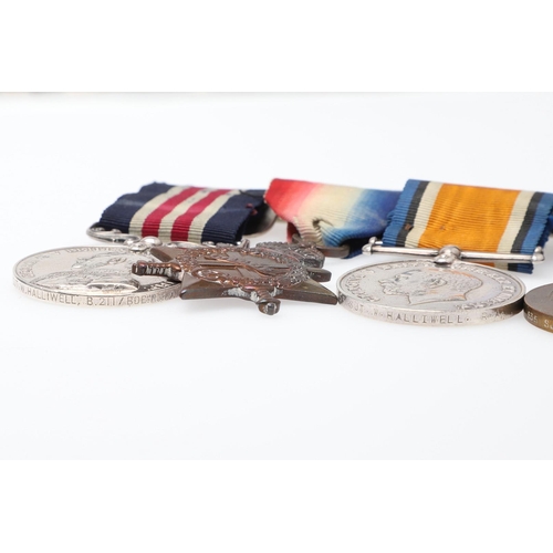 1226 - A FIRST WORLD WAR MILITARY MEDAL GROUP OF FIVE TO THE ROYAL FIELD ARTILLERY. A Group of five Great W... 