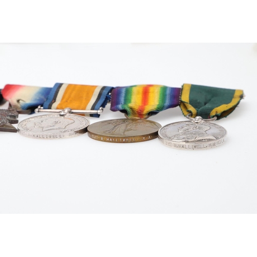 1226 - A FIRST WORLD WAR MILITARY MEDAL GROUP OF FIVE TO THE ROYAL FIELD ARTILLERY. A Group of five Great W... 