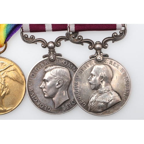 1228 - A FIRST WORLD WAR MERITORIOUS SERVICE GROUP OF FOUR TO THE ROYAL BERKSHIRE REGIMENT. A Great War gro... 