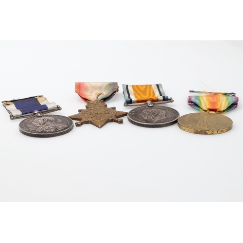 1233 - A FIRST WORLD WAR GROUP OF FOUR TO THE ROYAL NAVY. A group of four comprising 1914-15 Star named to ... 