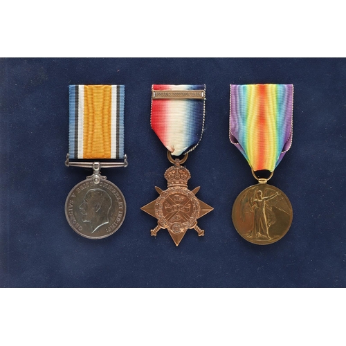 1234 - A 1914 TRIO TO A CASUALTY WITH THE ROYAL MARINES LIGHT INFANTRY. A Great War Trio comprising 1914 St... 