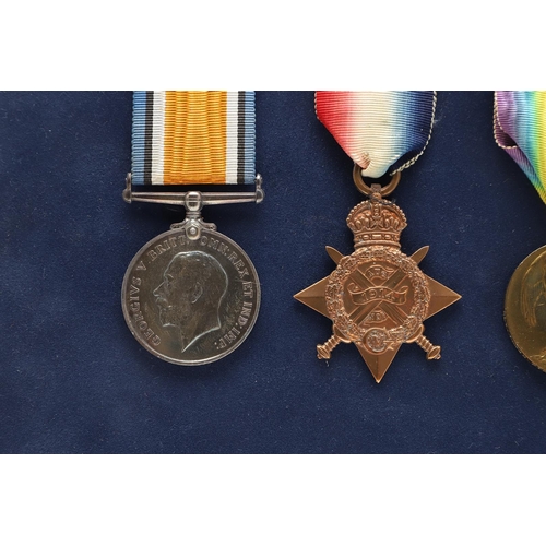 1234 - A 1914 TRIO TO A CASUALTY WITH THE ROYAL MARINES LIGHT INFANTRY. A Great War Trio comprising 1914 St... 