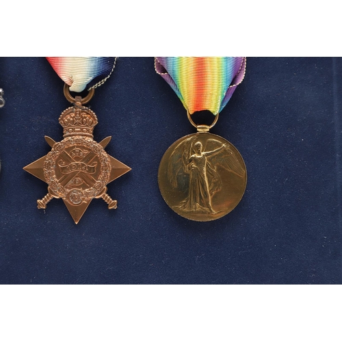 1234 - A 1914 TRIO TO A CASUALTY WITH THE ROYAL MARINES LIGHT INFANTRY. A Great War Trio comprising 1914 St... 