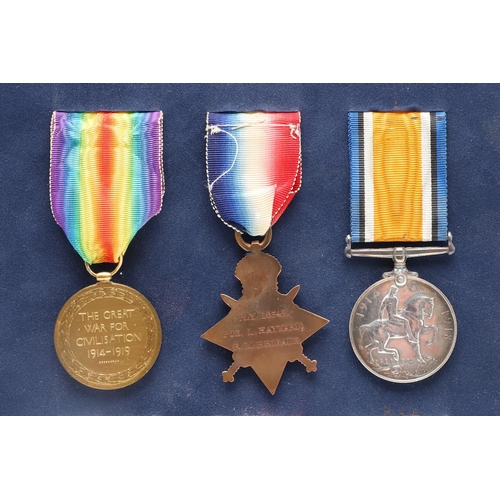 1234 - A 1914 TRIO TO A CASUALTY WITH THE ROYAL MARINES LIGHT INFANTRY. A Great War Trio comprising 1914 St... 