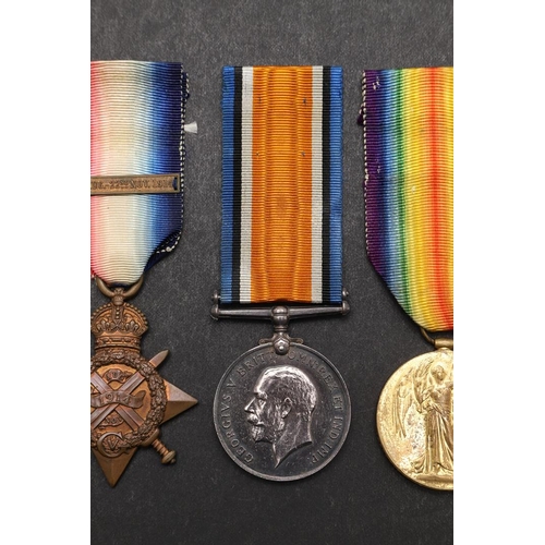 1236 - A FIRST WORLD WAR TRIO TO THE ARMY SERVICE CORPS WITH OLD CONTEMPTIBLES BADGE. A Great War Trio comp... 