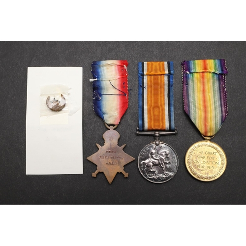 1236 - A FIRST WORLD WAR TRIO TO THE ARMY SERVICE CORPS WITH OLD CONTEMPTIBLES BADGE. A Great War Trio comp... 