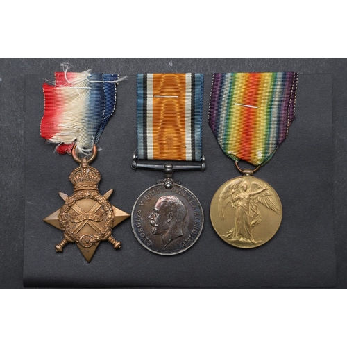 1240 - A FIRST WORLD WAR TRIO TO THE ARMY CYCLIST CORPS. A Great War trio comprising 1914-15 Star named to ... 