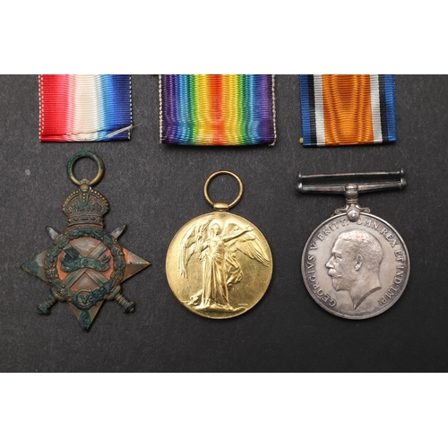 1241 - A FIRST WORLD WAR TRIO TO A CASUALTY WITH THE 5TH BATTALION OF THE DORSET REGIMENT. A Great War Trio... 