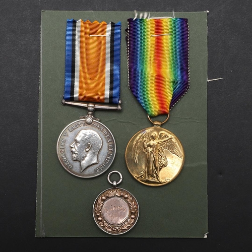 1254 - A FIRST WORLD WAR PAIR AND GOWERTON TRIBUTE MEDAL TO THE SERVICE CORPS. A Great War pair comprising ... 