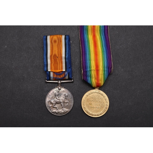 1255 - A FIRST WORLD WAR PAIR TO THE WILTSHIRE REGIMENT. A Great War pair comprising War Medal and Victory ... 