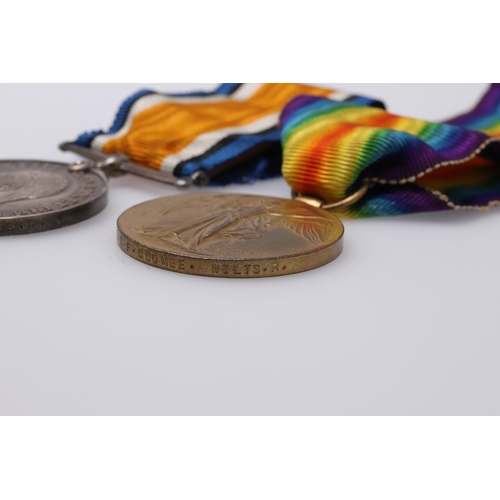 1255 - A FIRST WORLD WAR PAIR TO THE WILTSHIRE REGIMENT. A Great War pair comprising War Medal and Victory ... 