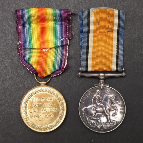 1258 - A FIRST WORLD WAR CASUALTY PAIR TO THE MACHINE GUN CORPS. A Great War pair comprising War Medal and ... 