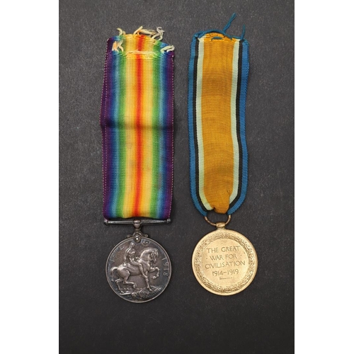 1259 - A FIRST WORLD PAIR TO THE ROYAL NAVY. A Great War pair comprising War Medal and victory medal named ... 