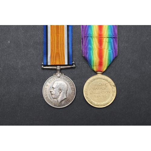 1261 - A FIRST WORLD WAR CASUALTY PAIR TO THE LANCASHIRE FUSILIERS. A Great War pair comprising War medal a... 