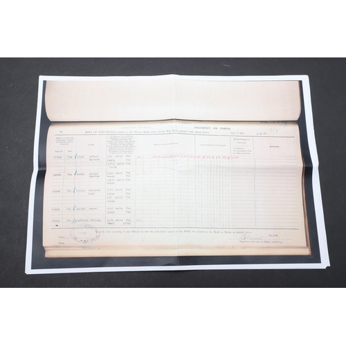 1261 - A FIRST WORLD WAR CASUALTY PAIR TO THE LANCASHIRE FUSILIERS. A Great War pair comprising War medal a... 