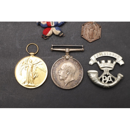 1263 - A FIRST WORLD WAR PAIR TO THE SOMERSET LIGHT INFANTRY. A Great War pair comprising War Medal and Vic... 