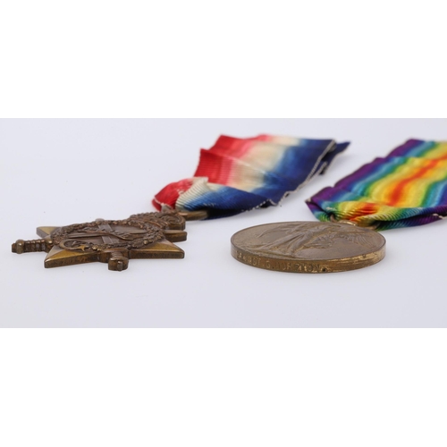 1264 - TWO FIRST WORLD WAR MEDALS TO AN OFFICER WITH THE SOMERSET LIGHT INFANTRY. A 1914-15 Star named to 3... 