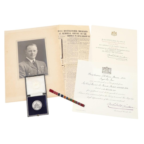 1280 - AN EXTENSIVE ARCHIVE AND SPORTING AWARDS TO AIR MARSHAL THOMAS WARNE BROWNE KBE CB DSC, A DECORATED ... 