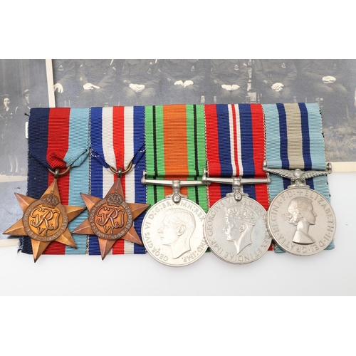 1292 - A SECOND WORLD WAR GROUP OF FIVE TO THE ROYAL WELSH FUSILIERS AND ROYAL OBSERVER CORPS WITH RELATED ... 