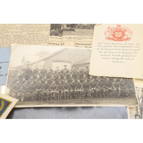 1292 - A SECOND WORLD WAR GROUP OF FIVE TO THE ROYAL WELSH FUSILIERS AND ROYAL OBSERVER CORPS WITH RELATED ... 