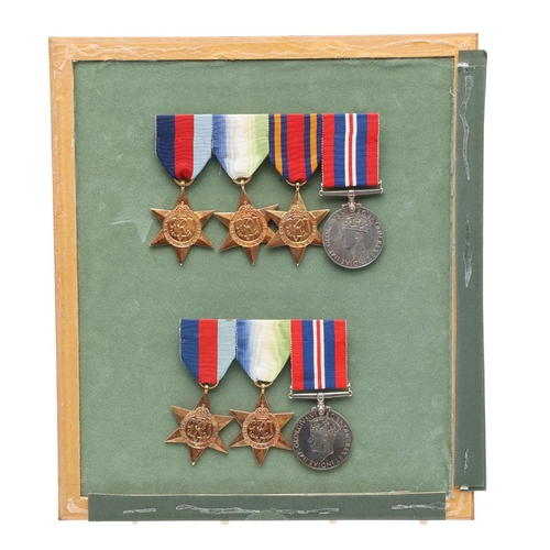 1299 - FOUR BARS OF SECOND WORLD WAR MEDALS. Second World War medals: a group of four comprising 1939-45, A... 