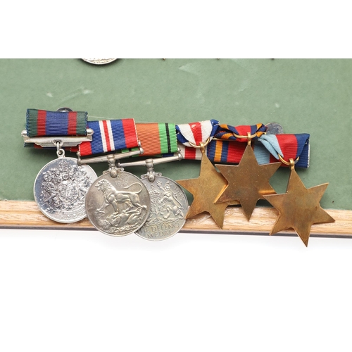 1299 - FOUR BARS OF SECOND WORLD WAR MEDALS. Second World War medals: a group of four comprising 1939-45, A... 