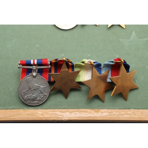 1299 - FOUR BARS OF SECOND WORLD WAR MEDALS. Second World War medals: a group of four comprising 1939-45, A... 