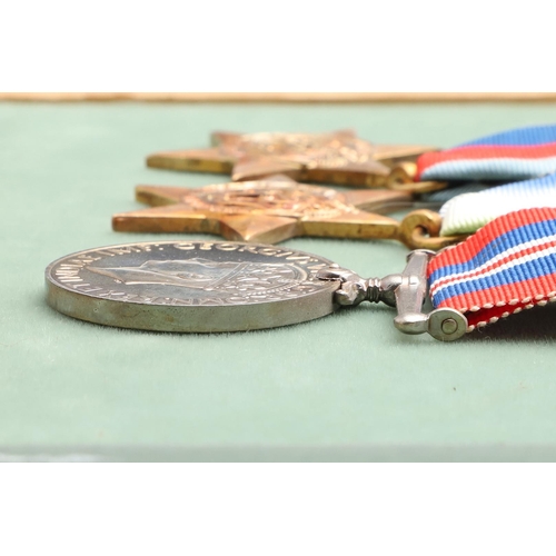 1299 - FOUR BARS OF SECOND WORLD WAR MEDALS. Second World War medals: a group of four comprising 1939-45, A... 