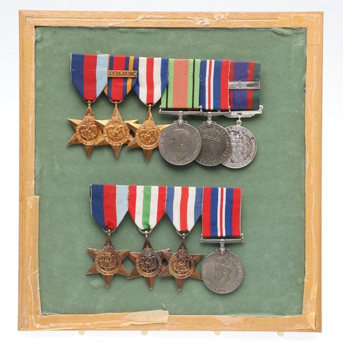 1299 - FOUR BARS OF SECOND WORLD WAR MEDALS. Second World War medals: a group of four comprising 1939-45, A... 