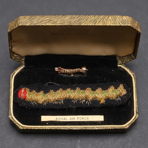 1303 - A SECOND WORLD WAR CATERPILLAR CLUB BADGE AND MEDALS TO FLT/L JONES. A Caterpillar club brooch named... 