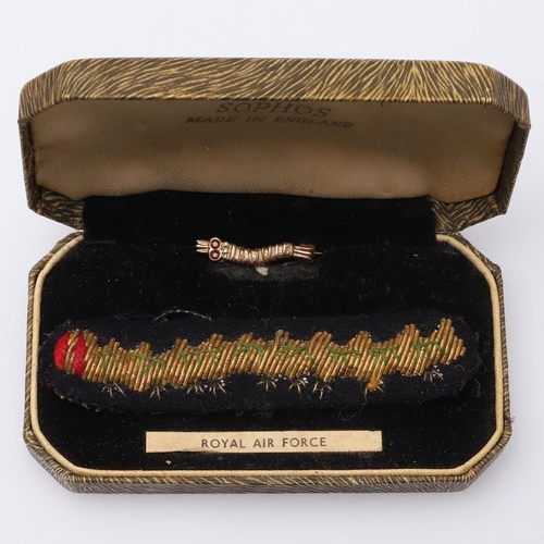 1303 - A SECOND WORLD WAR CATERPILLAR CLUB BADGE AND MEDALS TO FLT/L JONES. A Caterpillar club brooch named... 