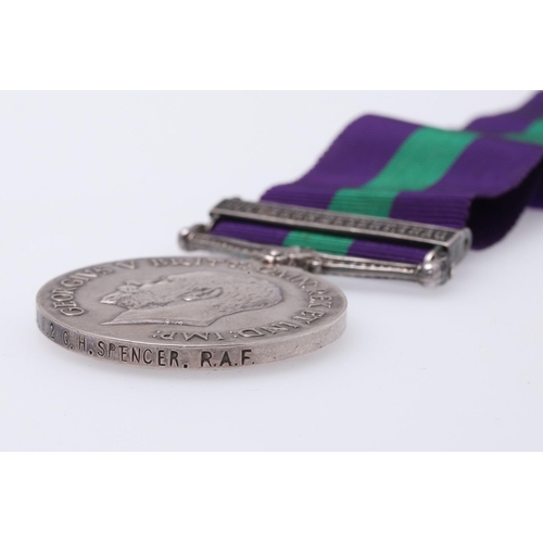 1311 - A GEORGE V GENERAL SERVICE MEDAL 1918 - 1962 WITH SOUTHERN DESERT IRAQ CLASP TO THE R.A.F. A General... 