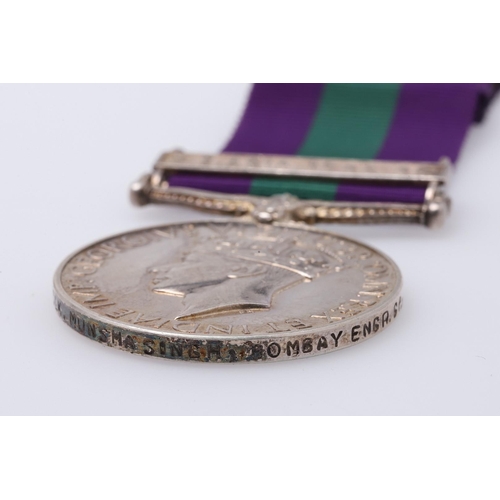 1315 - A GEORGE VI GENERAL SERVICE MEDAL 1918 - 1962 WITH S.E. ASIA 1945-46 CLASP TO THE ROYAL INDIAN ENGIN... 