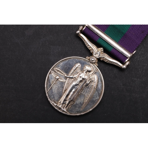 1316 - A GEORGE VI GENERAL SERVICE MEDAL 1918 - 1962 WITH PALESTINE 1945-48 CLASP TO THE PAY CORPS. A Gener... 