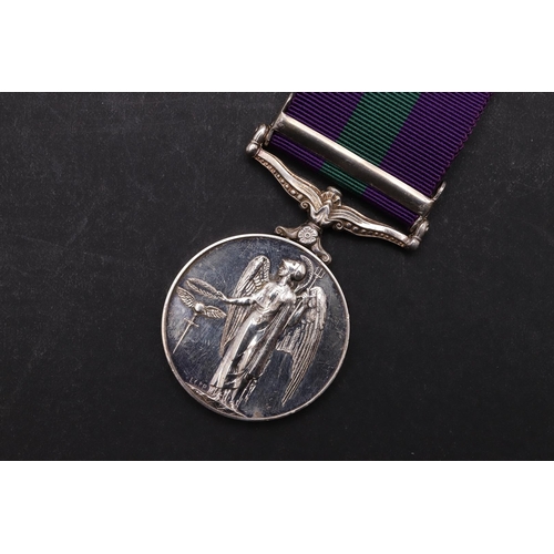 1320 - AN ELIZABETH II GENERAL SERVICE MEDAL 1918 - 1962 WITH NEAR EAST CLASP TO THE ARGYLL AND SOUTHERN HI... 