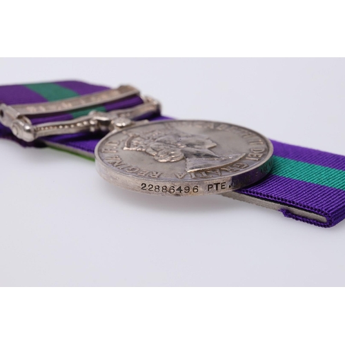 1320 - AN ELIZABETH II GENERAL SERVICE MEDAL 1918 - 1962 WITH NEAR EAST CLASP TO THE ARGYLL AND SOUTHERN HI... 