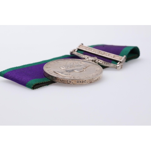 1325 - A GENERAL SERVICE MEDAL 1962-2007 WITH RADFAN CLASP TO THE ORDNANCE CORPS. An Elizabeth II General S... 