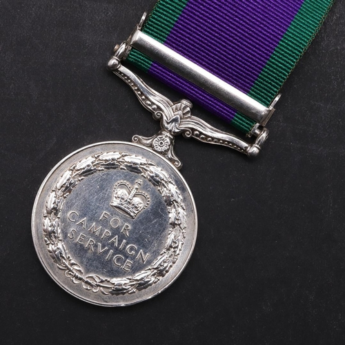 1326 - A GENERAL SERVICE MEDAL 1962-2007 WITH SOUTH ARABIA CLASP TO THE SUSSEX REGIMENT. An Elizabeth II Ge... 