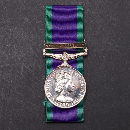 1329 - A GENERAL SERVICE MEDAL 1962-2007 WITH NORTHERN IRELAND CLASP TO THE ROYAL LOGISTICS CORPS. An Eliza... 