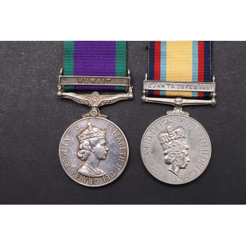 1332 - A GENERAL SERVICE MEDAL AND GULF MEDAL PAIR TO THE ROYAL REGIMENT OF FUSILIERS. A General Service Me... 