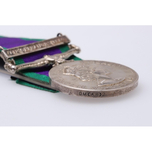 1334 - A GENERAL SERVICE MEDAL 1962-2007 WITH AIR OPERATIONS IRAQ CLASP TO THE ROYAL NAVY. An Elizabeth II ... 