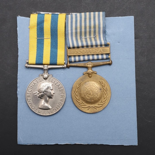 1337 - A KOREAN WAR PAIR TO THE WELCH REGIMENT. A Korean War Medal 1950-53 named to 22601183 Pte D.C. South... 